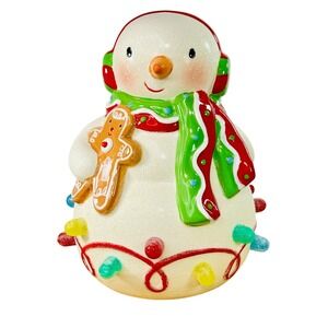Hallmark 2010 Season's Treatings Musical Snowman Gumdrops Lights & Sound VIDEO
